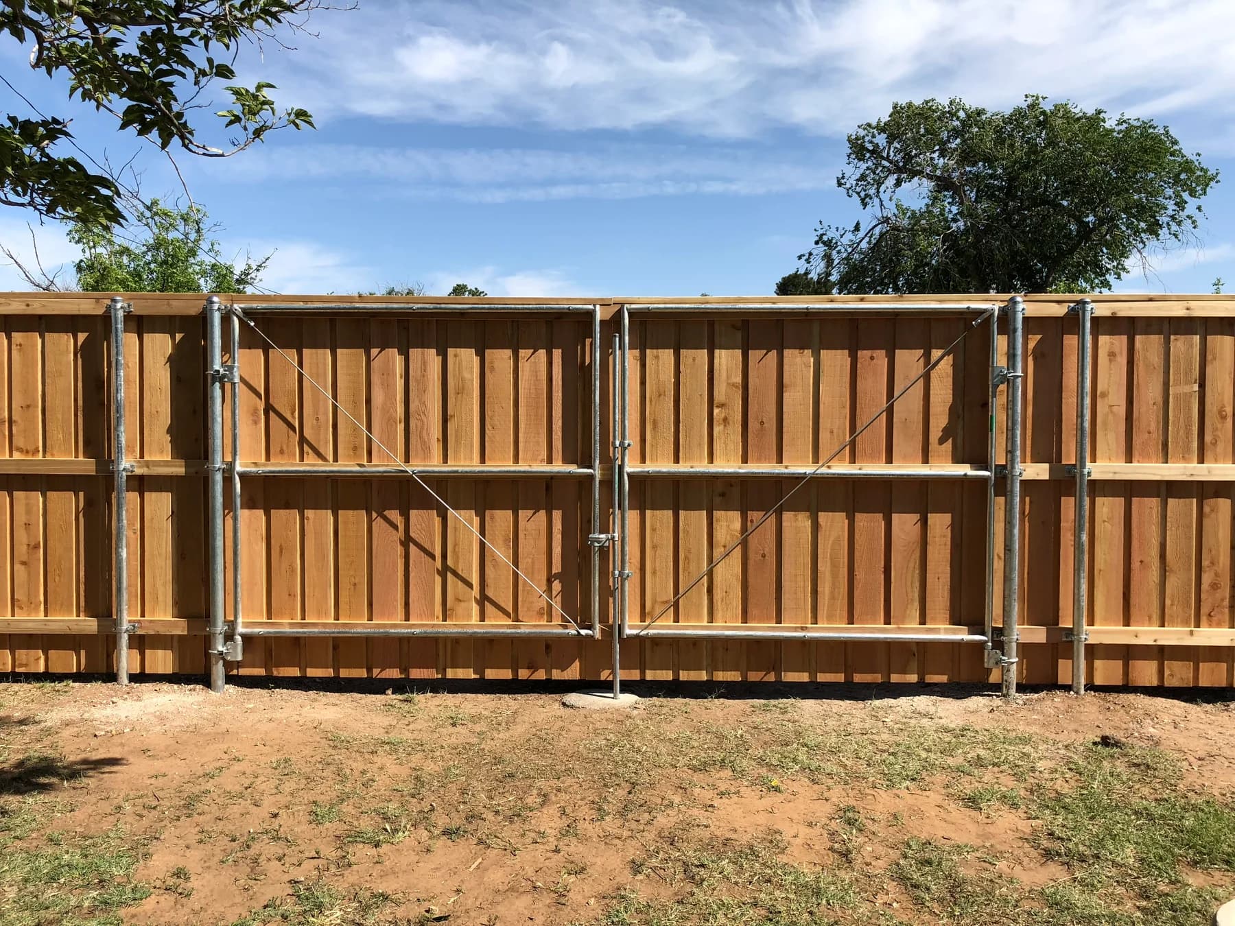 Metal gate assembly from the Fortress Fencing portfolio